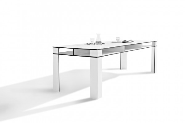 Großer Esstisch aus HPL mit Ablagefach Kitchen & Friends 10