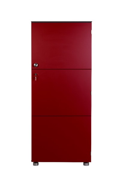 Outdoorschrank für den Balkon L Smart rubinusrot